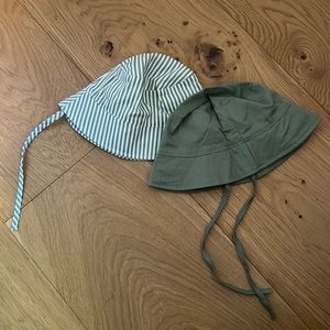 Set of Two H&M Baby Bucket Hats 9/12 Months